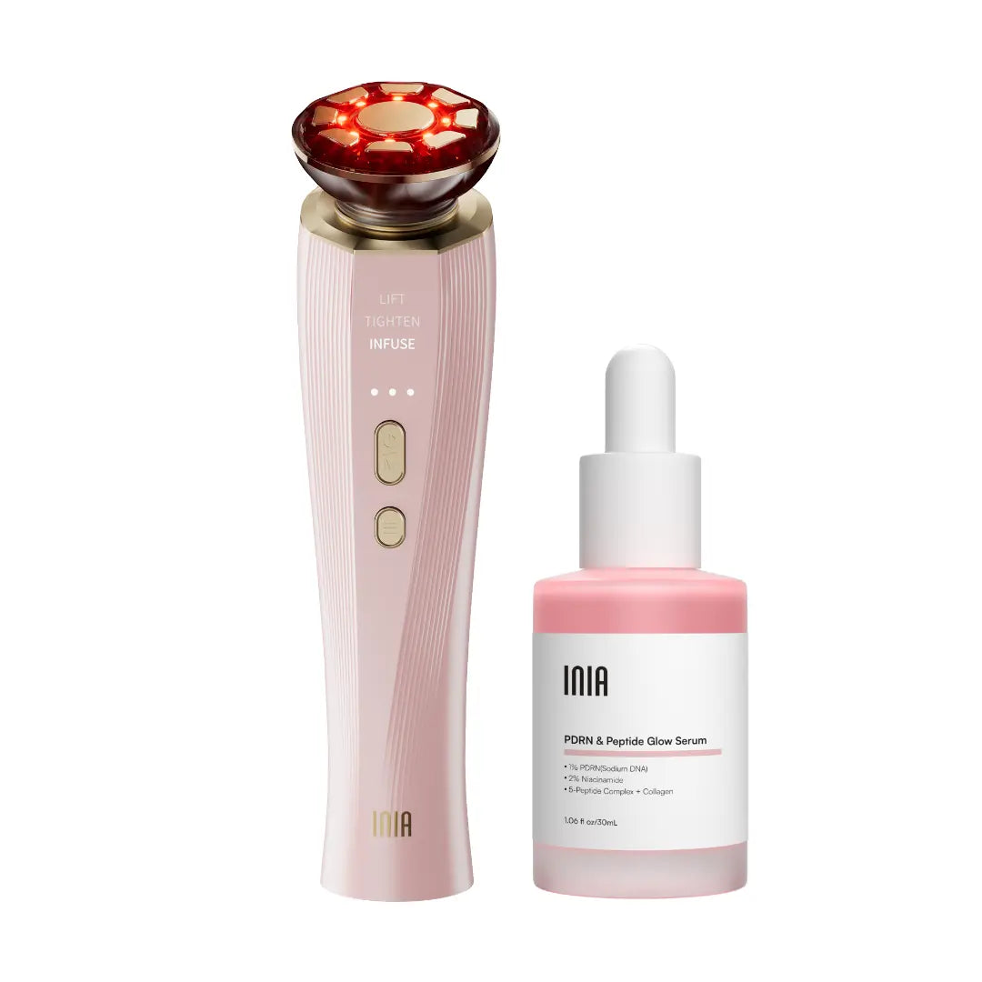 [New Color Drop] INIA FLARE All-In-One Facial Beauty Device, 3-In-1 Facial Massager Beauty Device for Face and Neck Skin Rejuvenation Lifting/ Tightening/ Infusing, Summer Beauty Gift Ideas