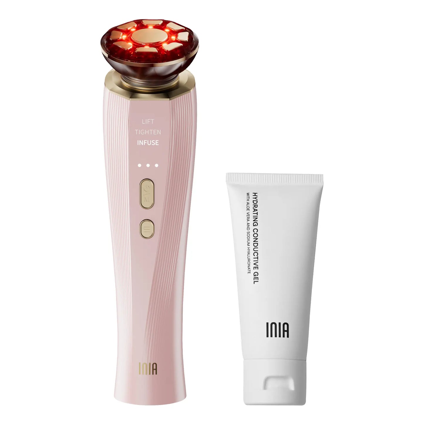 [New Color Drop] INIA FLARE All-In-One Facial Beauty Device, 3-In-1 Facial Massager Beauty Device for Face and Neck Skin Rejuvenation Lifting/ Tightening/ Infusing, Summer Beauty Gift Ideas