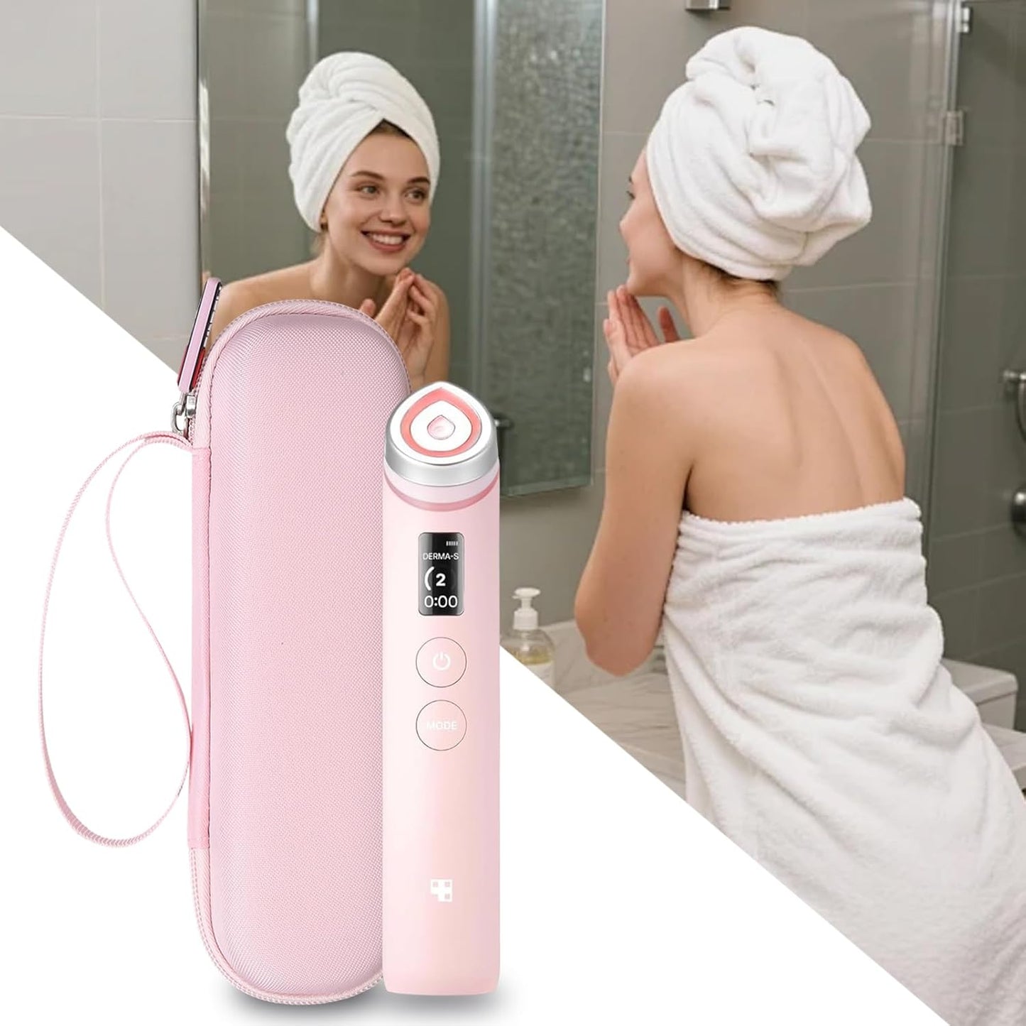 Hard Case for Medicube Age-R Booster Pro Beauty Massager, Mini Booster Pro plus Facial Skin Care Tool (Case Only)