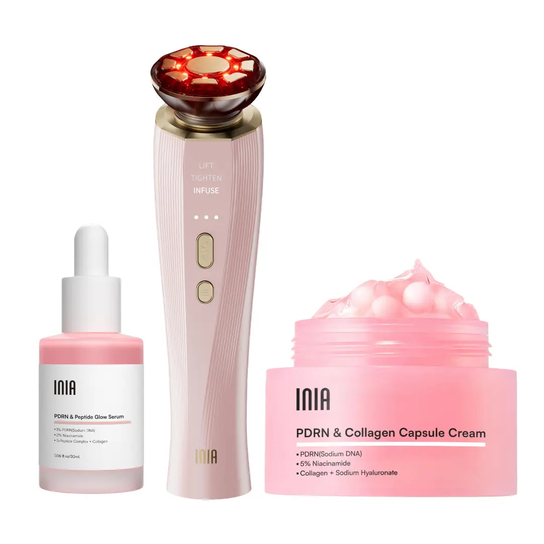 [New Color Drop] INIA FLARE All-In-One Facial Beauty Device, 3-In-1 Facial Massager Beauty Device for Face and Neck Skin Rejuvenation Lifting/ Tightening/ Infusing, Summer Beauty Gift Ideas