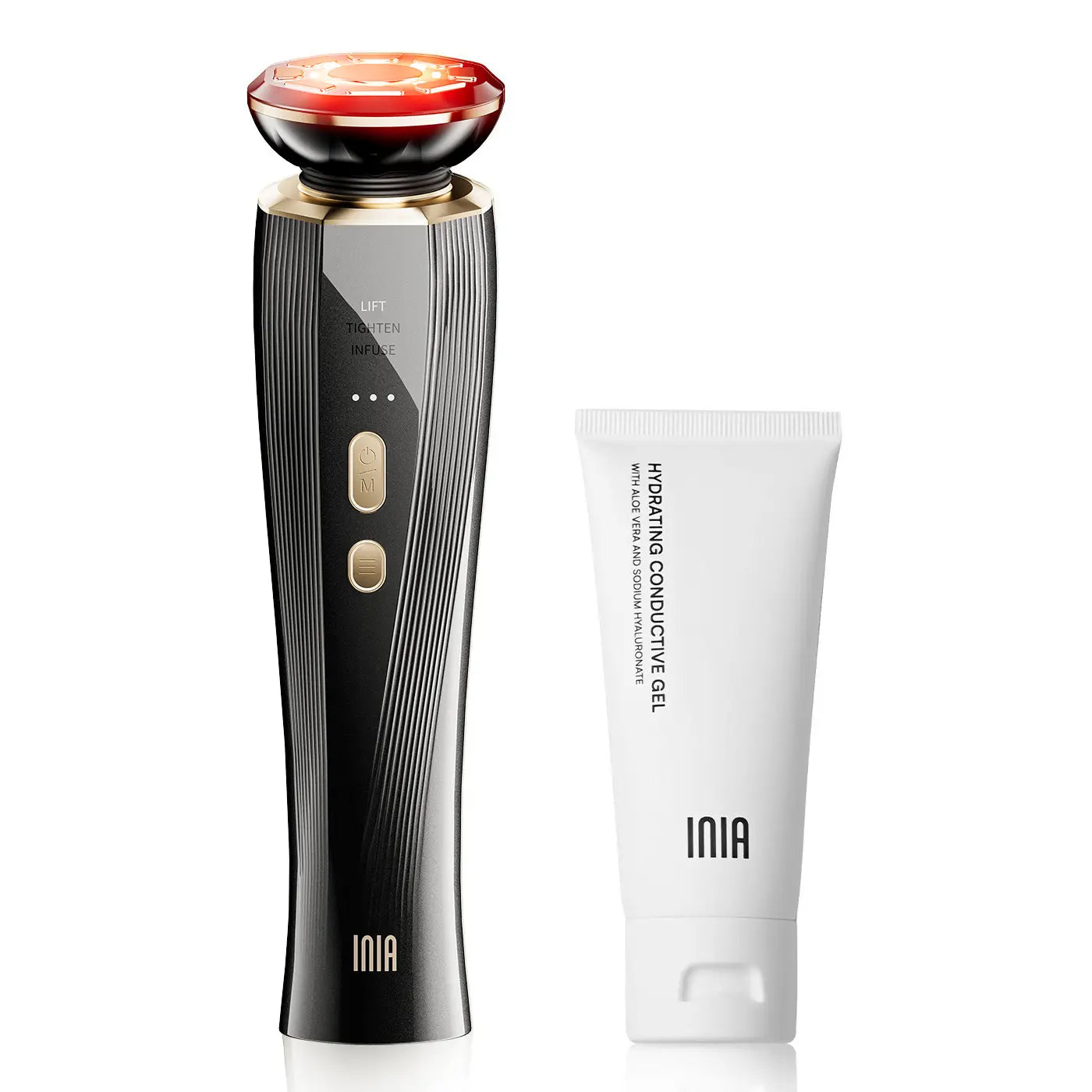 [New Color Drop] INIA FLARE All-In-One Facial Beauty Device, 3-In-1 Facial Massager Beauty Device for Face and Neck Skin Rejuvenation Lifting/ Tightening/ Infusing, Summer Beauty Gift Ideas