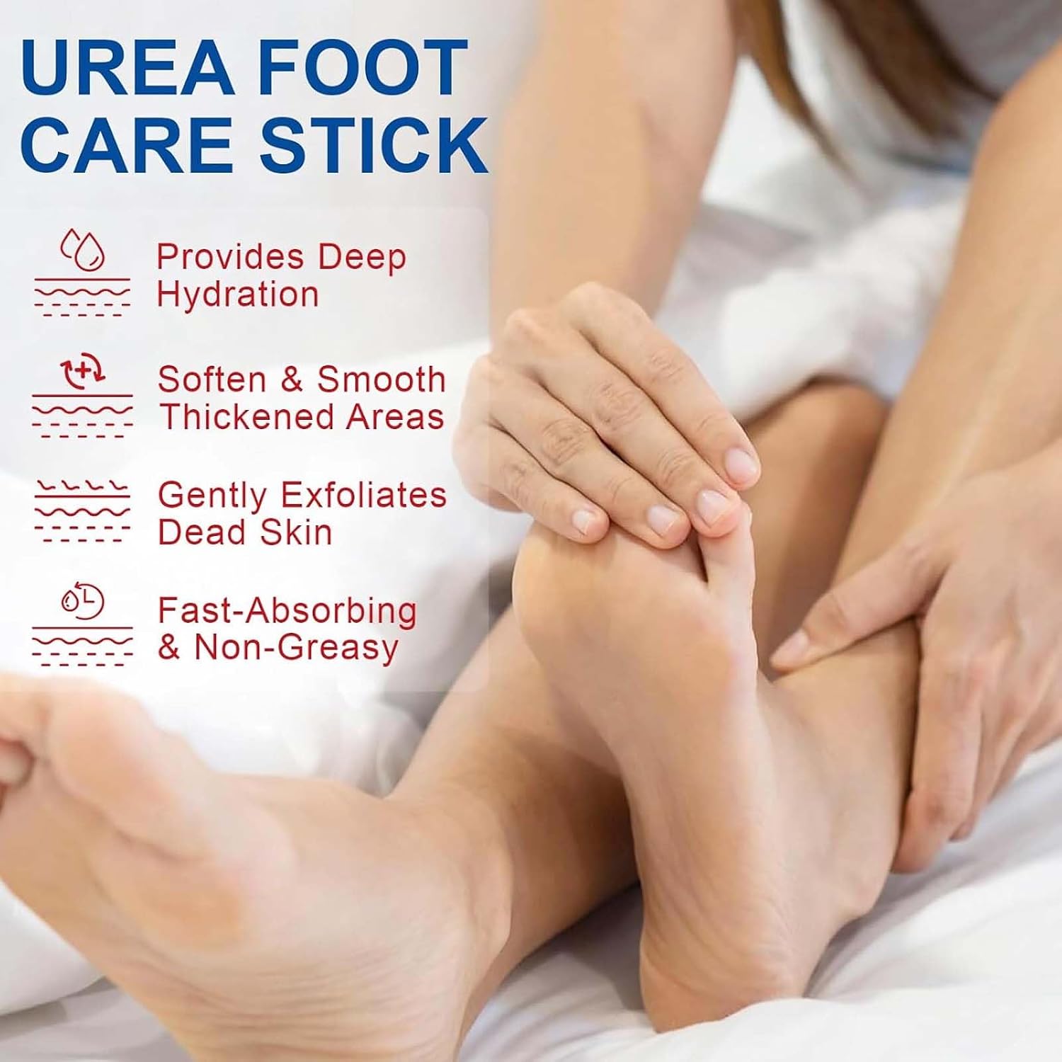 2Pcs Urea Foot Cream,Hydrating and Nourishing Foot Balm Stick,Foot Repair for Dry Skin and Rough Heels,Hands,Knees Skin Care Heel Treatment (Aloe Vera & Avocado, Scent B)