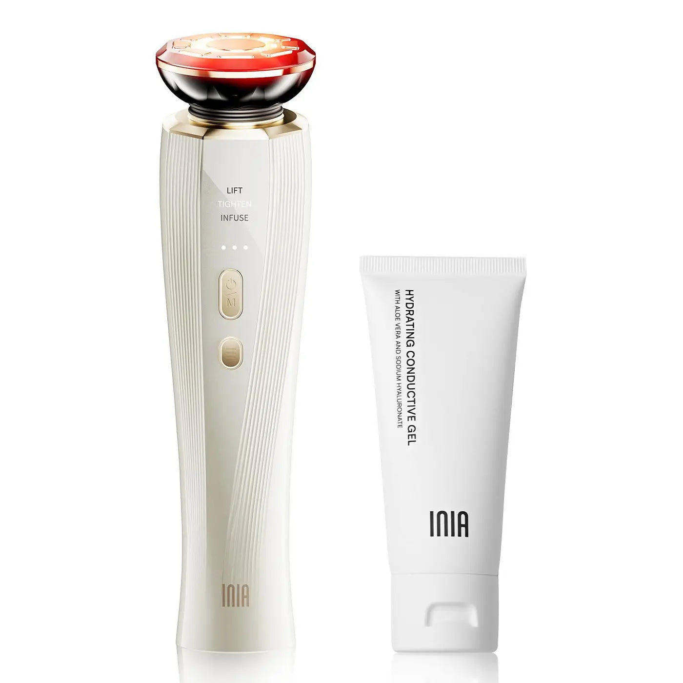 [New Color Drop] INIA FLARE All-In-One Facial Beauty Device, 3-In-1 Facial Massager Beauty Device for Face and Neck Skin Rejuvenation Lifting/ Tightening/ Infusing, Summer Beauty Gift Ideas